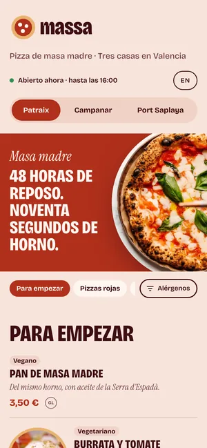 Carta de Massa en un móvil
